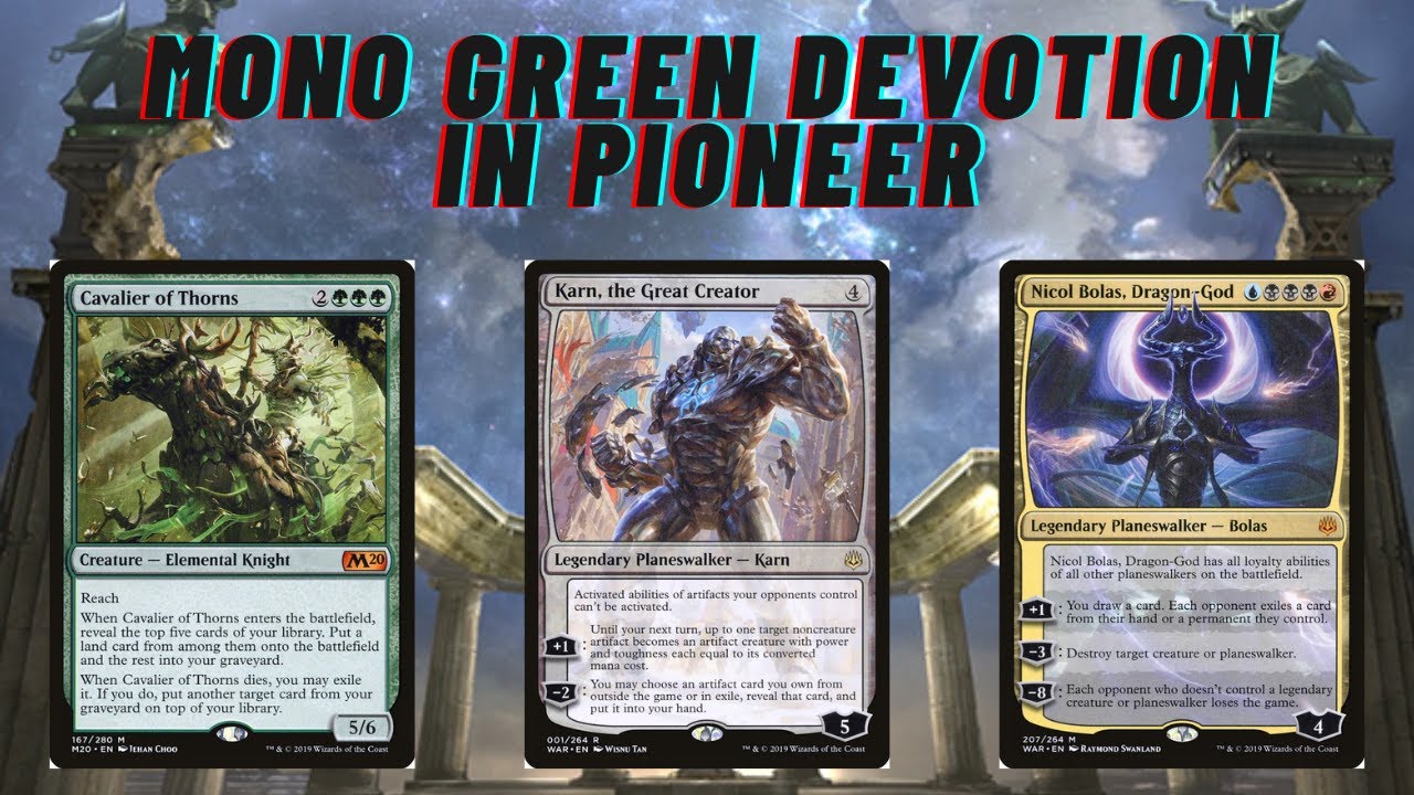 This Deck Is Busted In Half... - Mono Green Devotion For Pioneer!