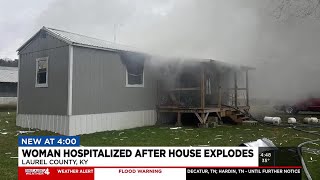 Woman severely burned in explosion at Kentucky home