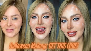 Halloween Makeup Tutorial | Easy Bambi Transformation for a Magical Halloween Look 🎃 screenshot 4