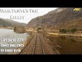 TRAIN DRIVER'S VIEW: Last train 2019 - Banks swallowed by angry river