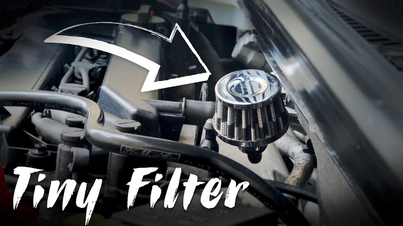 Crank Case Filter Mini Filter Install with Removal of Standard Airbox - Episode 24