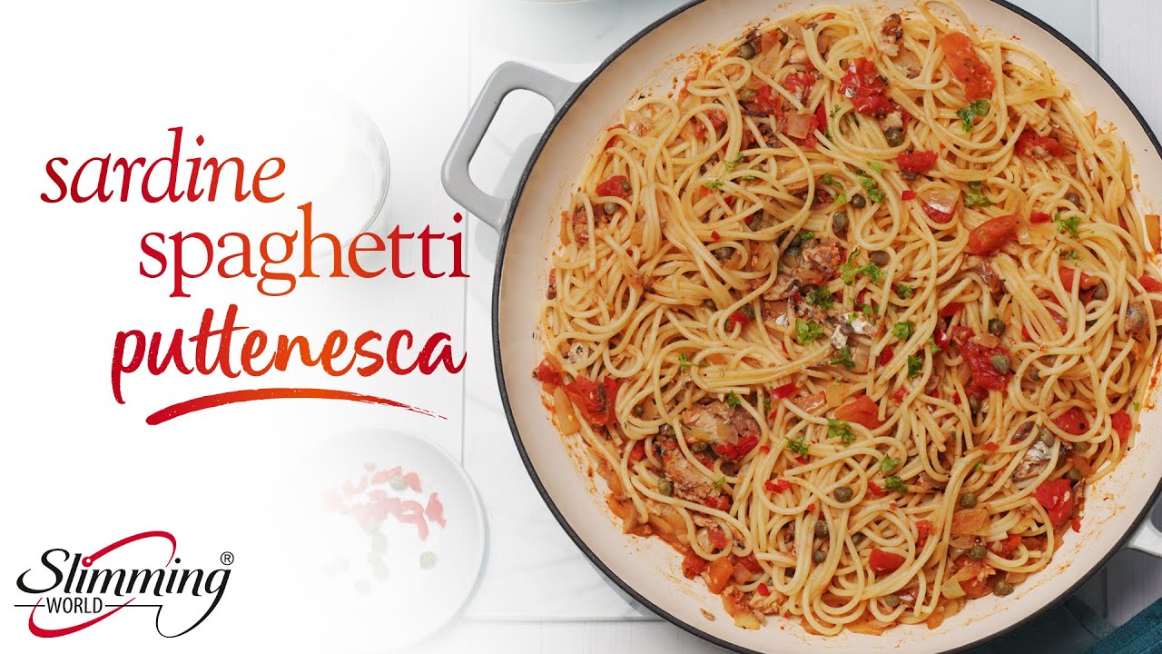 Slimming World sardine spaghetti puttanesca recipe FREE YouTube