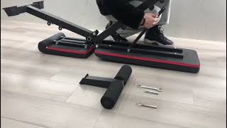 CANPA トレーニングベンチ インクラインベンチ　腹筋 胸筋　背筋 筋トレ ベンチプレス台 折り畳み式