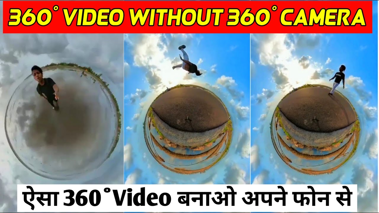 360° Video without 360° Camera || 360° video editing || Instagram reels ...
