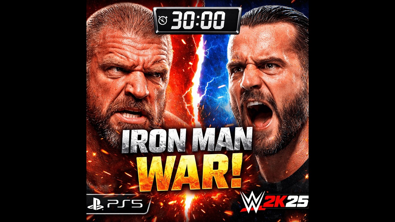 Triple H vs CM Punk – IRON MAN WAR! 🔥 WWE 2K25 PS5