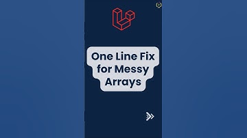 Eén regel oplossing voor rommelige arrays #laravel12 #laravel #shorts #shortsfeed