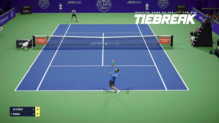 TIEBREAK - Rafael Nadal Vs Carlos Alcaraz I Atlanta Open I Legendary AI (PS5)