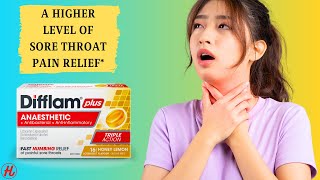 Difflam Plus Lozenges - Fast Numbing Relief Of Painful Sore Throats