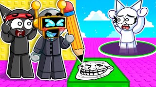 Trolleo A Mis Amigos En La Torre Troll De Dibujo En Roblox