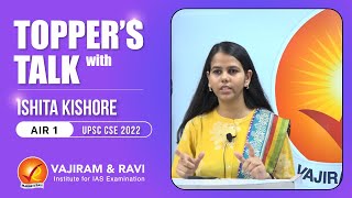 Topper’s Talk with Ishita Kishore AIR-1 | Vajiram & Ravi