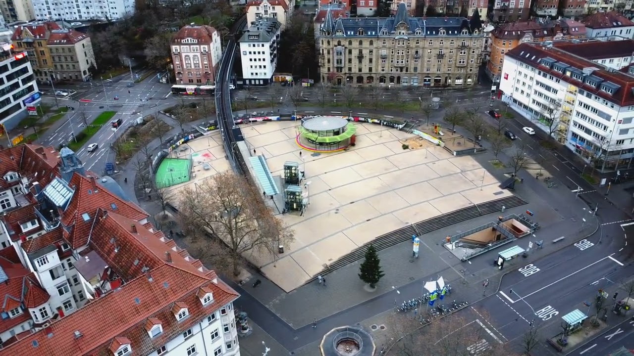 Stuttgart Marienplatz Drohnenvideo