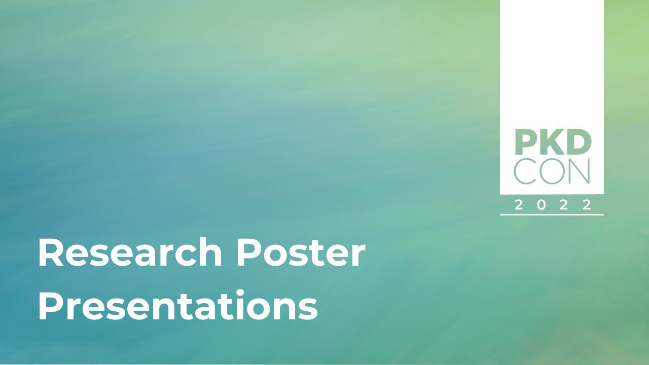 PKDCON 2022 | Research Poster Presentations - YouTube