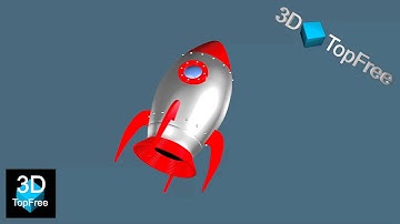 Rocket toy - 3D Free Models - (c4d obj 3ds ) - www.3dtopfree.com