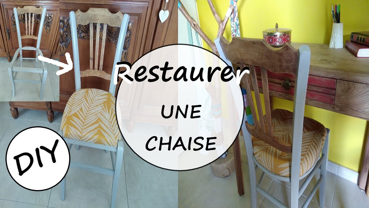 Comment rénover une chaise/fabriquer une assise de chaise - YouTube