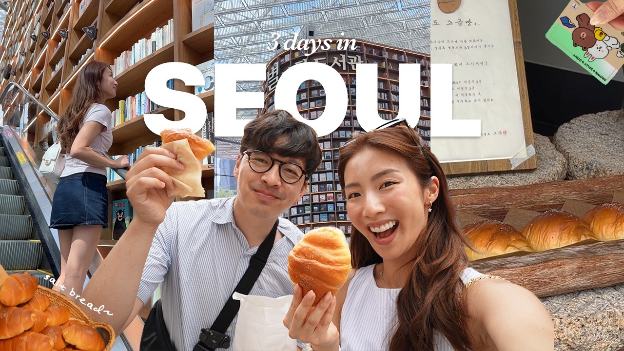 3 days in Korea | salt bread comparisons, Kev gets a makeover & shopping