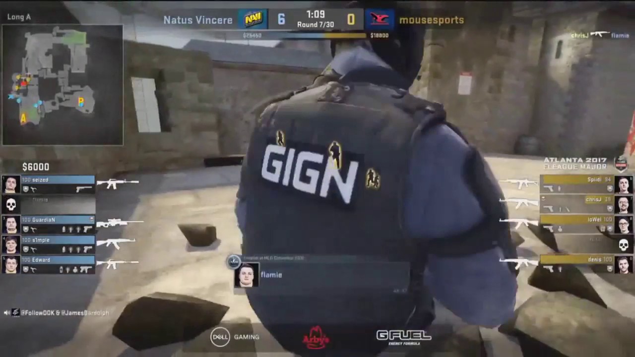 Na'Vi vs Mouz ELEAGUE Major 2017 22.01.2017