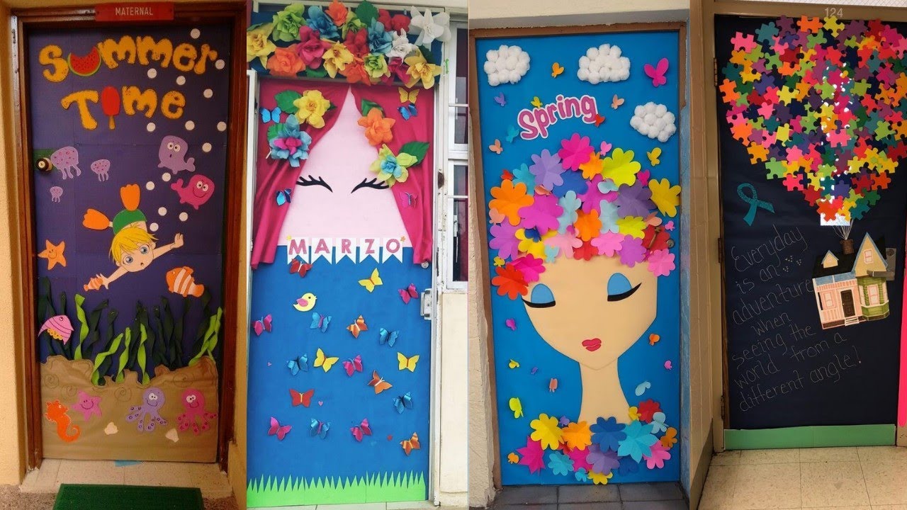 Pre Classroom Door Decoration Ideas/Library Door Decoration Ideas/Nursery Classroom  Door Decoration - Youtube