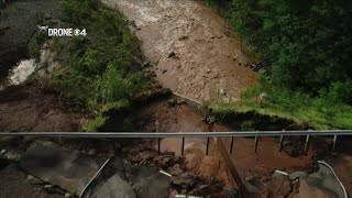 Duluth-Superior Area Roads Washed Away In Flooding