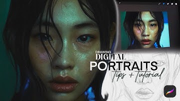 Drawing Digital Portraits on Procreate - Tips + Tutorial