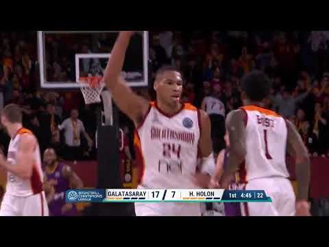 Galatasaray Nef - Hapoel Holon 74-71: Kerry Blackshear (24 points)