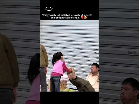 “They saw his disability. He saw his kindness — and bought every mango.”❤️😍