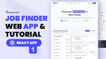 🔍 React JS Tutorial with Tailwind CSS - JOB FINDER APP | Download Full ReactJS Project Source Code.