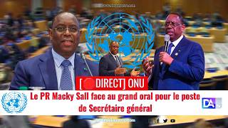🔴 Direct – Secrétaire général de l’ONU : Macky Sall défend sa vision devant le monde