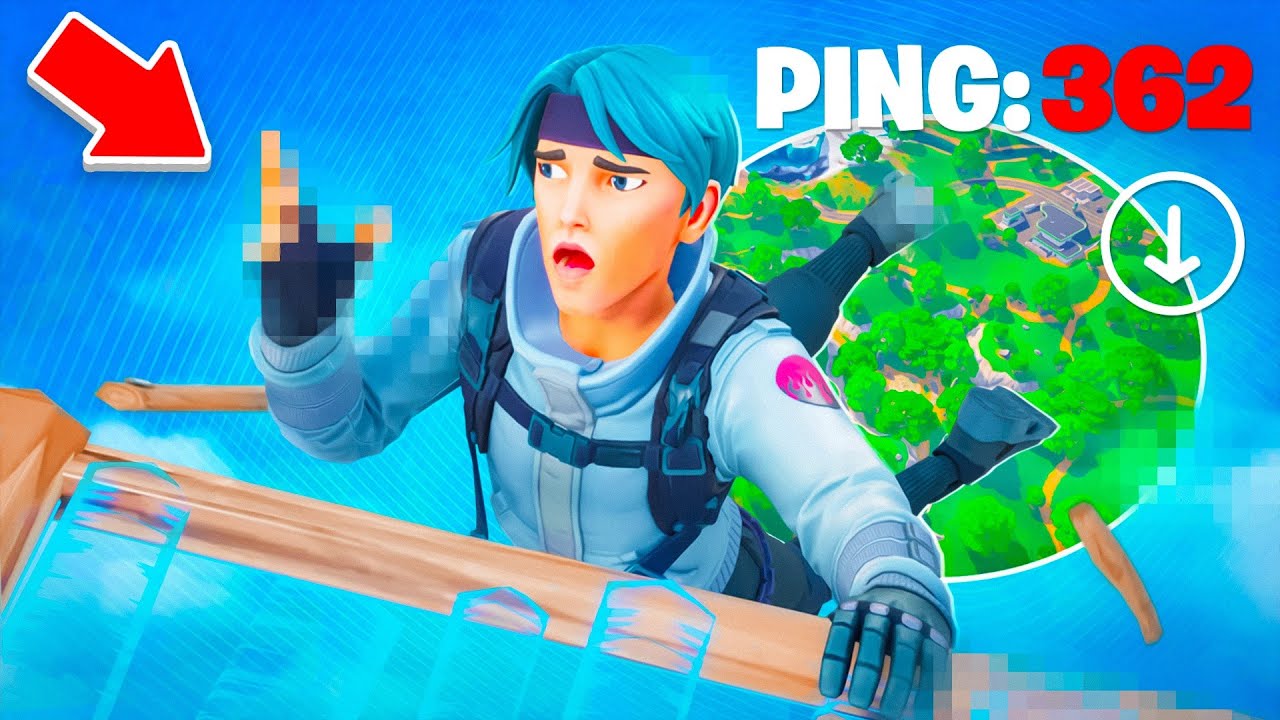 ⚠️NAJNIEBEZPIECZNIEJSZY SKYBASE w FORTNITE (PING 324)