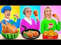 Me vs Grandma Cooking Challenge by Mega DO Challenge