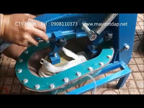 Video hướng dẫn dán đế giày thể thao bị bong ra với máy ép... - youtube