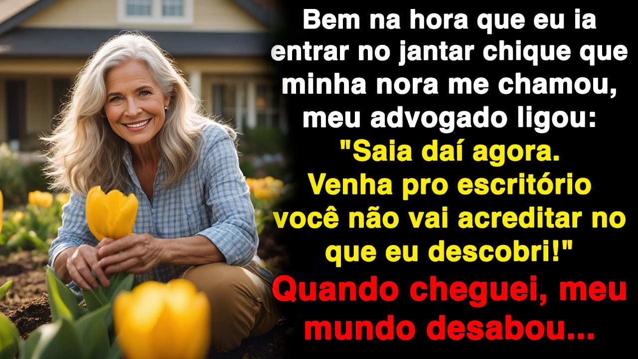 Eu ia jantar na casa da minha nora... mas aí revelaram um segredo e fiquei arrasado.