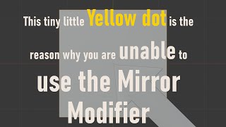 How to Fix Mirror Modifier in Blender