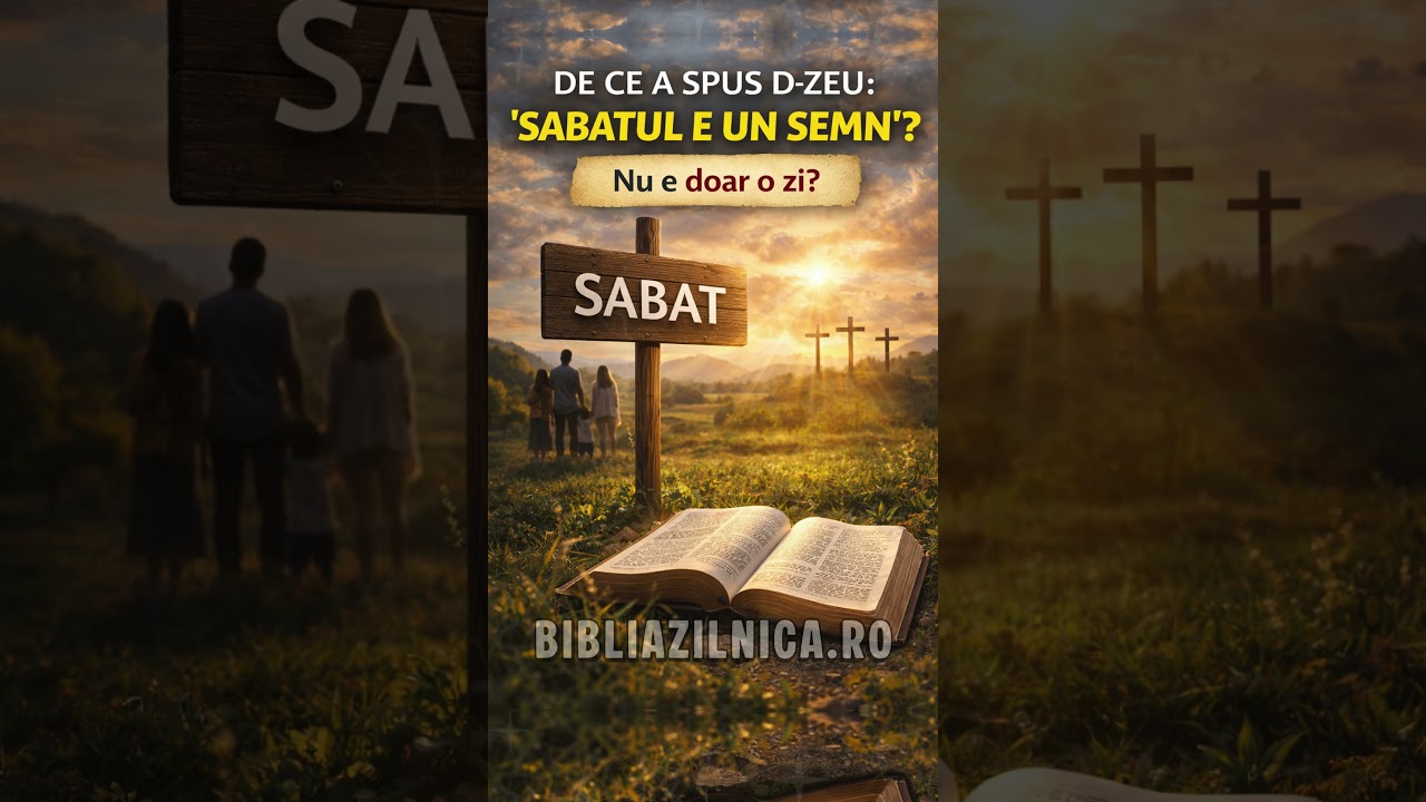 De ce a spus Dumnezeu «Sabatul e un semn»? Nu e doar o zi? - Întrebări și răspunsuri biblice