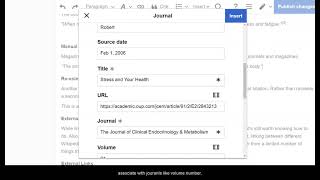 Adding Journal Citations Manually on Wikipedia