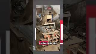 ¡Esfuerzo sobrehumano! ⚙️💪 El lado más artesanal del reciclaje de metal #reciclaje