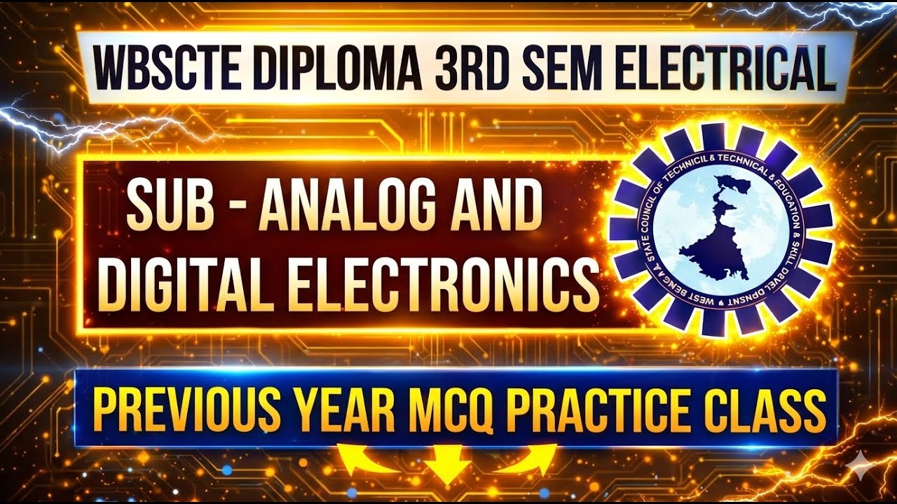 ANALOG AND DIGITAL ELECTRONICS PYQ MCQ SOLUTION|