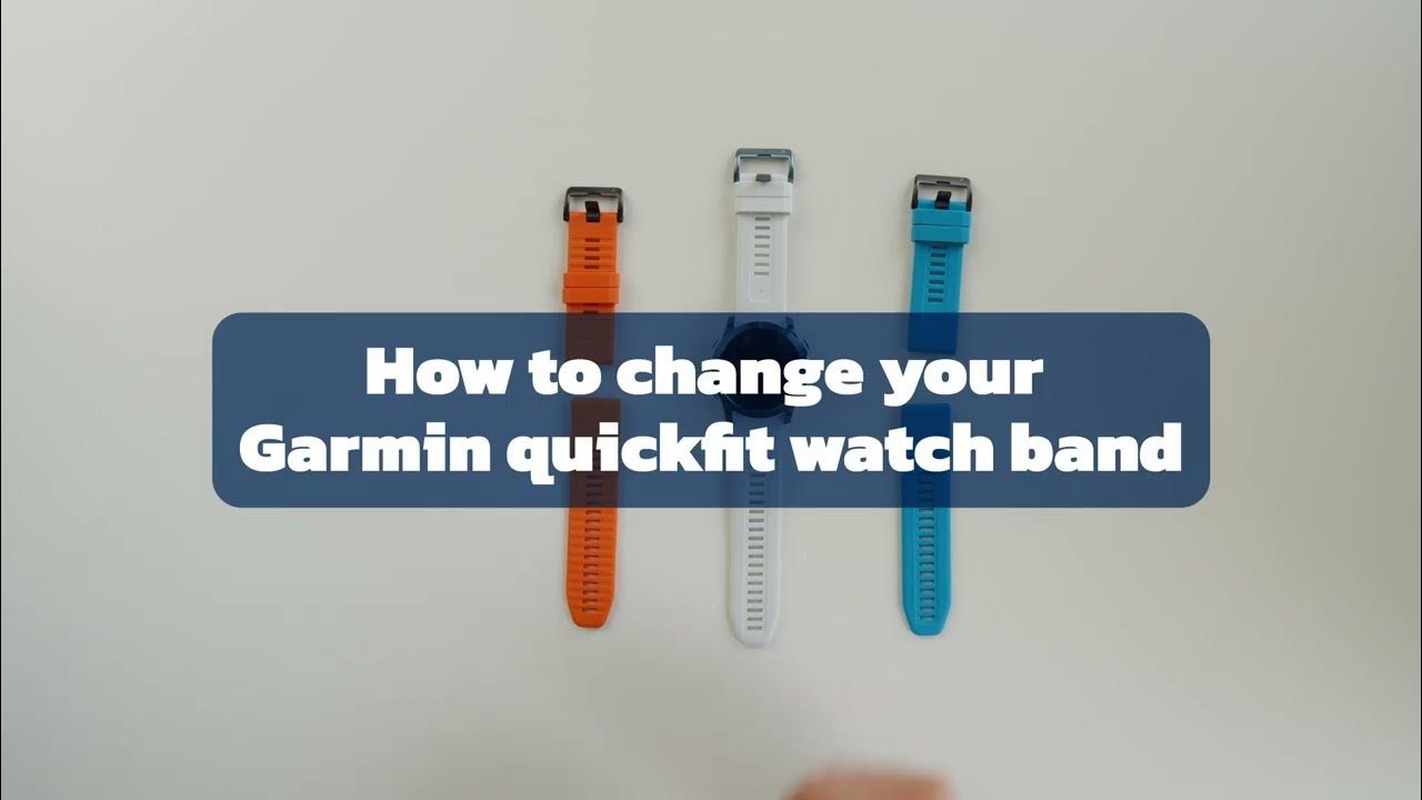 How to change a Garmin Quickfit watch band YouTube