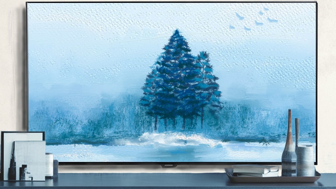 Winter Scenery Art for Samsung Frame TV | 1 Hour Blue Winter Landscape Screensaver for Deep Solitude