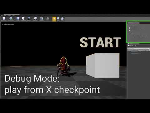 [Unreal Engine 4.22] Editor Utility Widget - Debug modes for checkpoint system