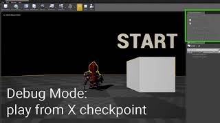 [Unreal Engine 4.22] Editor Utility Widget - Debug modes for checkpoint system