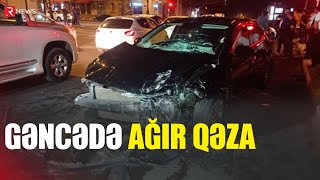 Gəncədə Ağır Qəza - 8 Nəfər Xəsarət Aldı - Rtv