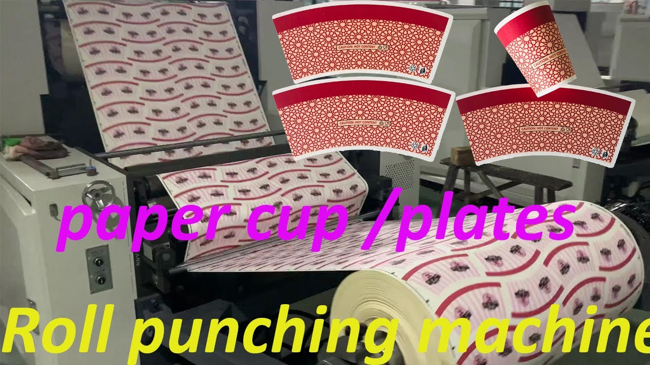 paper cup fan roll die punching machine ( 2021 BEST quality and speed ...