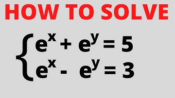 Solution of a system of exponential equations