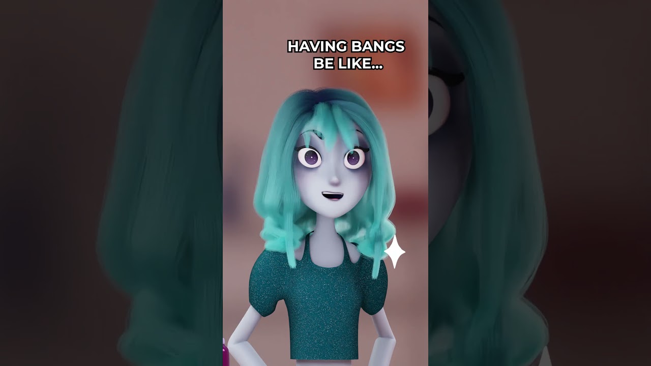 When you have bangs and it's windy! 