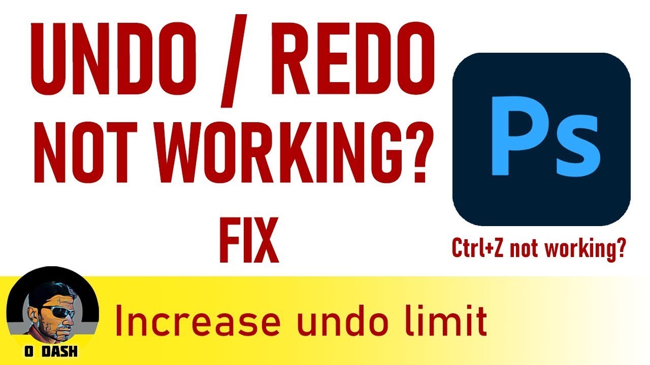 Undo not working in Adobe YouTube