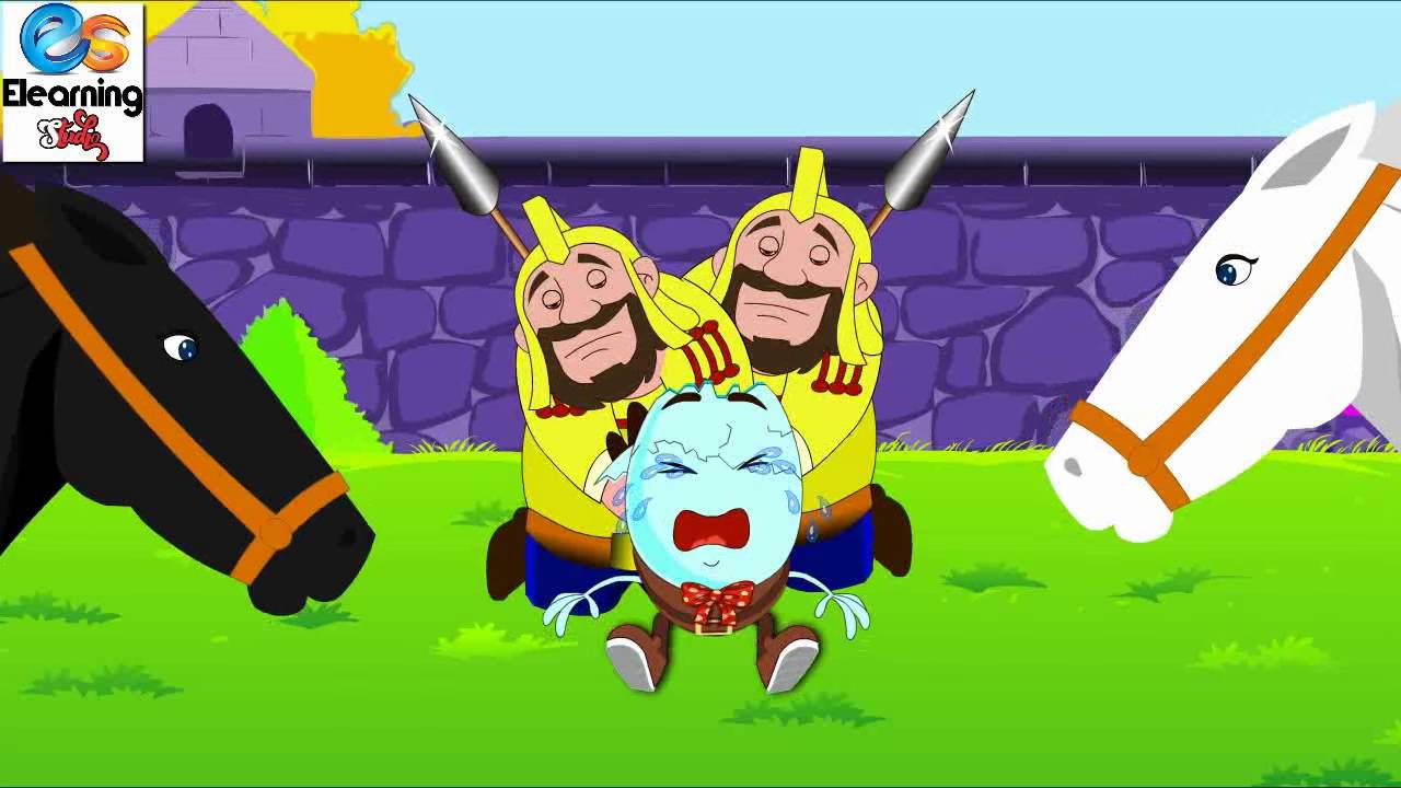 Humpty Dumpty Sat On A Wall, 2D Animated Nursery Rhymes - YouTube