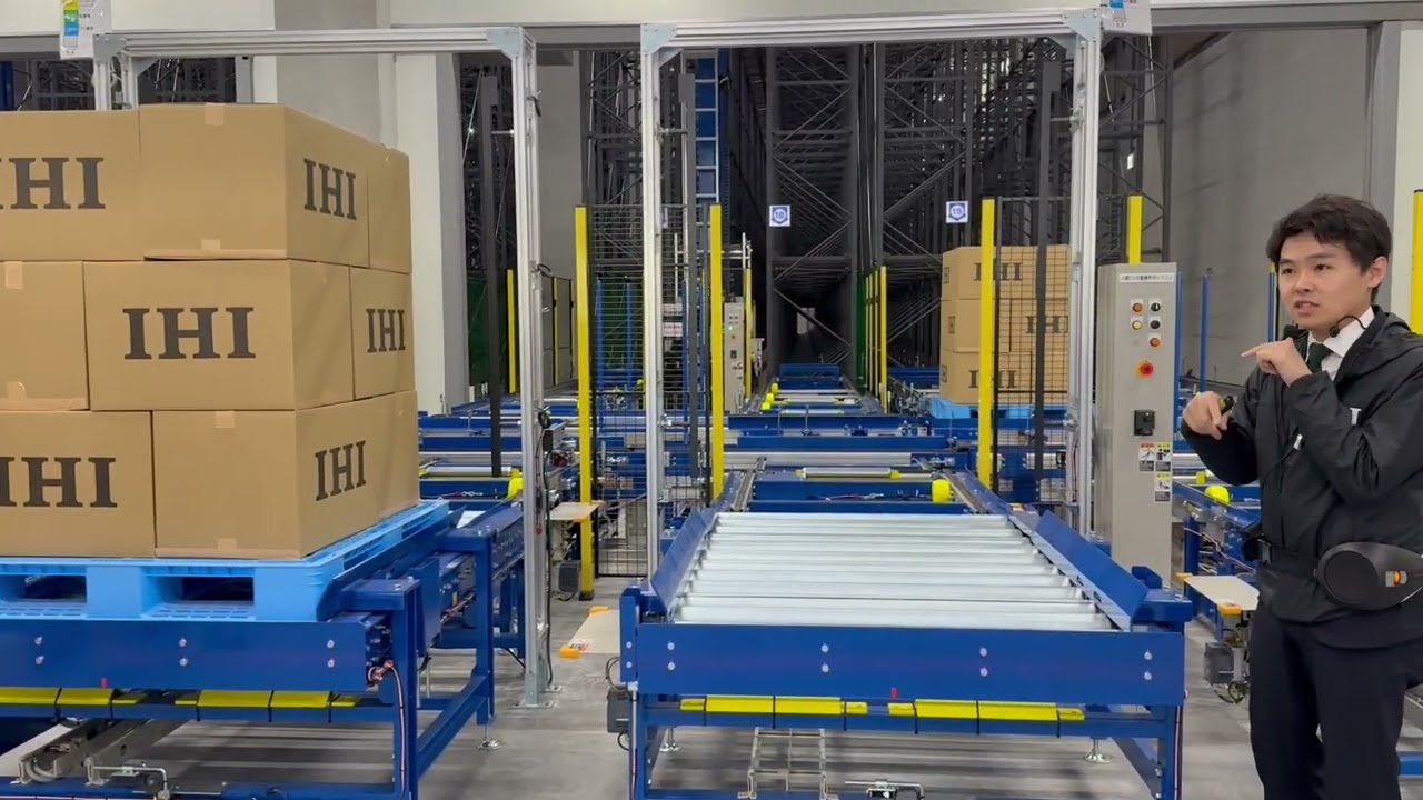 2025.4.16 LNEWS取材「Landport横浜杉田」立体自動倉庫の見学会 - YouTube