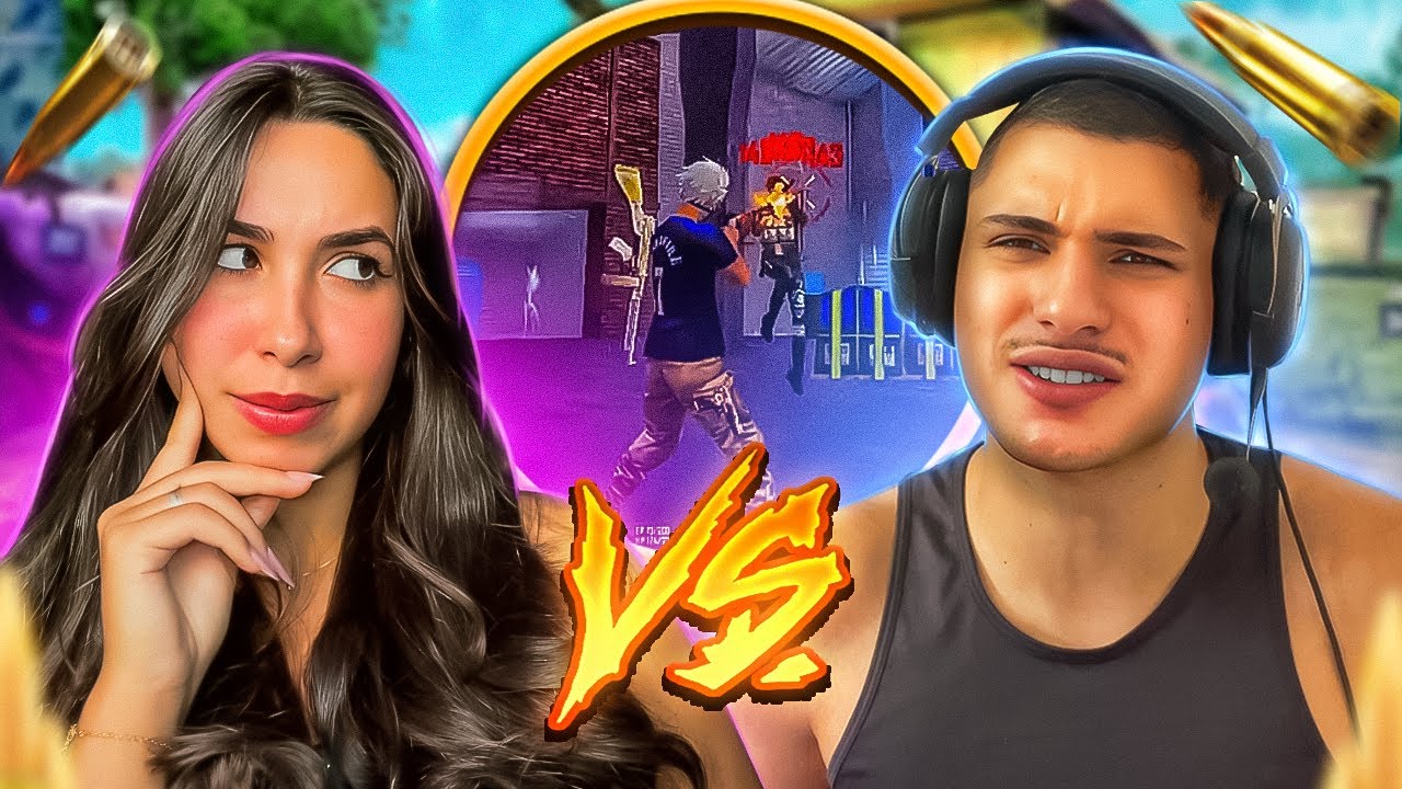 DESAFIEI MEU MARIDO PRO X1 E QUASE TERMINAMOS!😱😂(muitas farpas kkk) FREE FIRE MOBILE