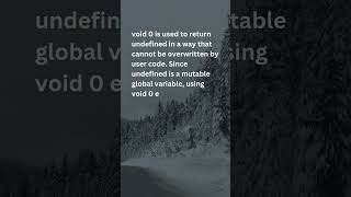 Famous 96. What is the purpose of void 0? Profile