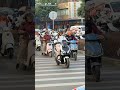 How Tiny Rider tried to cross road 🛣️ #moto #adv #tinyrider #trending #viral #benelli552x #rider